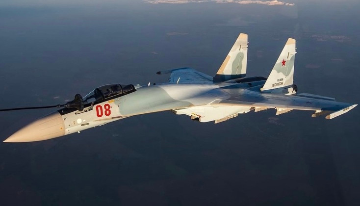 Chiến đấu cơ Su-35 của Lực lượng Không quân Vũ trụ Nga. Ảnh: MW.