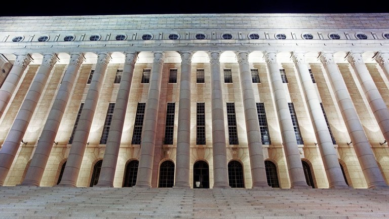 Tòa nhà Quốc hội Phần Lan, nơi các nghị sĩ của nước này sẽ có cuộc tập huấn vào tháng tới. Ảnh: Getty.