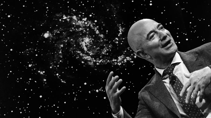 Tỷ phú Jeff Bezos đưa ra dự đoán táo bạo về tương lai của nhân loại. Ảnh: The Atlantic.
