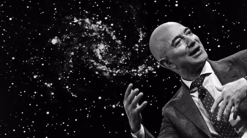 Tỷ phú Jeff Bezos đưa ra dự đoán táo bạo về tương lai của nhân loại. Ảnh: The Atlantic.