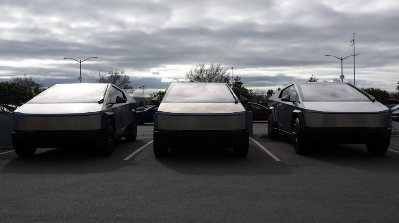 Cybertruck, mẫu xe mới duy nhất của Tesla trong 5 năm qua, đã ghi nhận doanh số đáng thất vọng. Ảnh: Bloomberg.