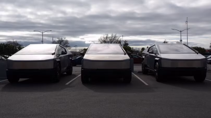 Cybertruck, mẫu xe mới duy nhất của Tesla trong 5 năm qua, đã ghi nhận doanh số đáng thất vọng. Ảnh: Bloomberg.