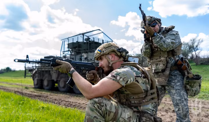 Binh sĩ thuộc Lữ đoàn 158 của Ukraine. Ảnh: MW.