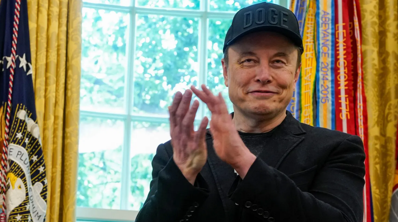 Elon Musk tại Phòng Bầu dục khi ông tham dự cuộc họp báo với Tổng thống Mỹ Donald Trump ngày 30/5. Ảnh: Reuters.