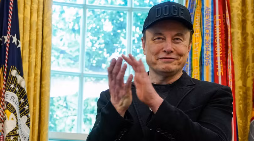 Elon Musk tại Phòng Bầu dục khi ông tham dự cuộc họp báo với Tổng thống Mỹ Donald Trump ngày 30/5. Ảnh: Reuters.