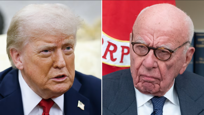 Tổng thống Mỹ Donald Trump và trùm truyền thông Rupert Murdoch. Ảnh: Getty.