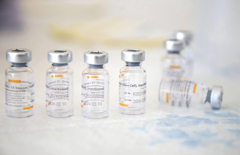 Các lọ đựng vaccine COVID-19 của Sinovac trong chiến dịch tiêm chủng hồi tháng 3 năm nay (Ảnh: AFP) Các lọ đựng vaccine COVID-19 của Sinovac trong chiến dịch tiêm chủng hồi tháng 3 năm nay (Ảnh: AFP)