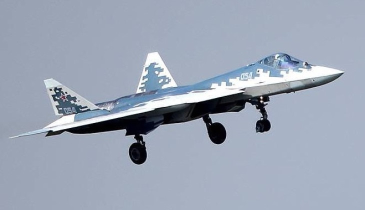 Chiến đấu cơ thế hệ thứ 5 Su-57 của Nga. Ảnh: MW.