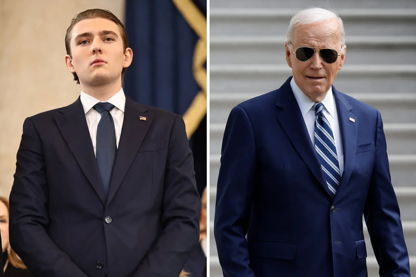 Lời thì thầm của Barron Trump với ông Joe Biden cuối cùng đã được hé lộ