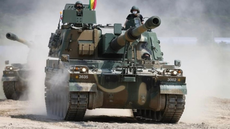 Hệ thống pháo cơ động K9 "Thunder" do Hàn Quốc sản xuất. Ảnh: MW.
