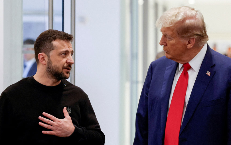 Tổng thống Ukraine Volodymyr Zelensky và Tổng thống Mỹ Donald Trump. Ảnh: Reuters.