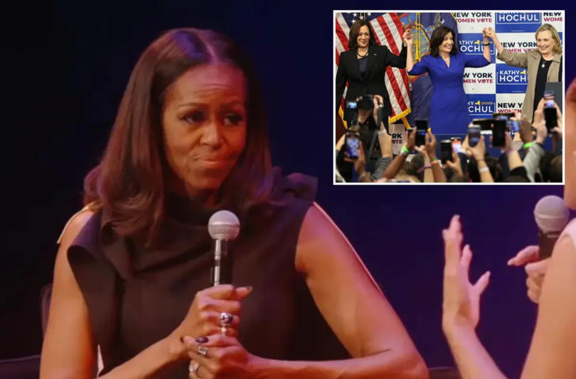 Bà Michelle Obama trong cuộc phỏng vấn trực tiếp. Ảnh: NYPost.