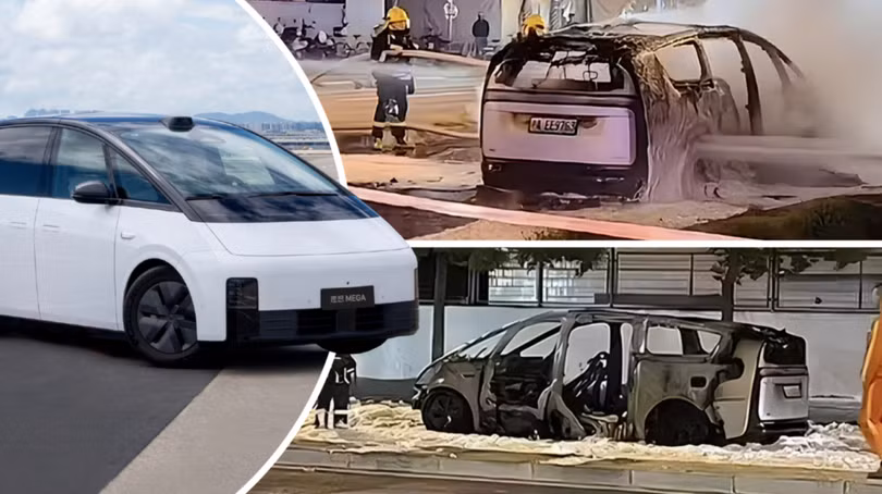 Hàng loạt vụ xe điện bốc cháy Pin trở thành gót chân Asin của ngành EV Trung Quốc.png