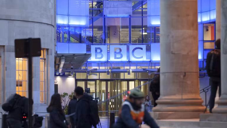 Trụ sở BBC tại London vào ngày 10/11. Ảnh: Getty.
