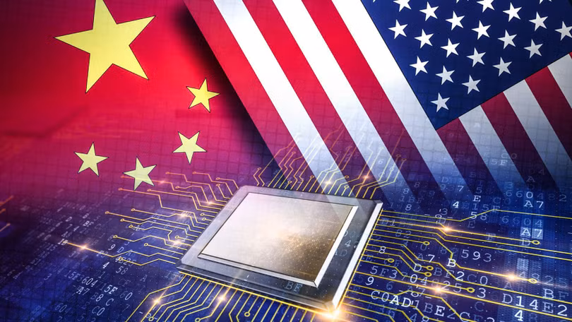 Vật liệu bán dẫn đã trở thành một lĩnh vực cạnh tranh nóng bỏng giữa các siêu cường (Ảnh: Nikkei)