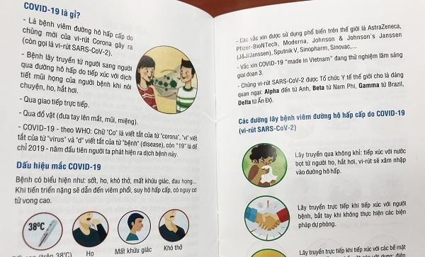 Nội dung cuốn sách Cẩm nang phòng, chống COVID-19 trong đảm bảo an toàn, vệ sinh lao động. Ảnh: mic.gov.vn. Nội dung cuốn sách Cẩm nang phòng, chống COVID-19 trong đảm bảo an toàn, vệ sinh lao động. Ảnh: mic.gov.vn.