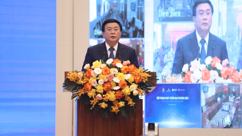 Ủy viên Bộ Chính trị, Giám đốc Học viện Chính trị quốc gia Hồ Chí Minh Nguyễn Xuân Thắng. Ảnh: VGP.