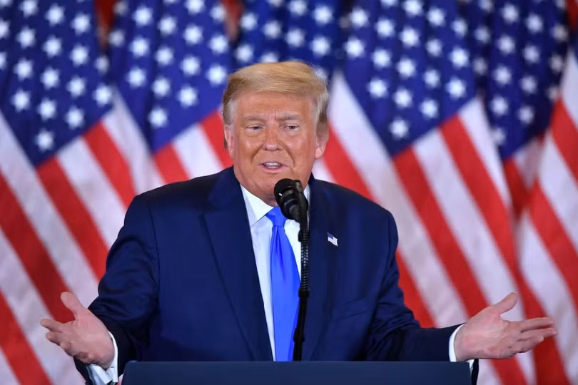 Tổng thống Trump trong bài phát biểu tại Nhà Trắng (Ảnh: AFP)