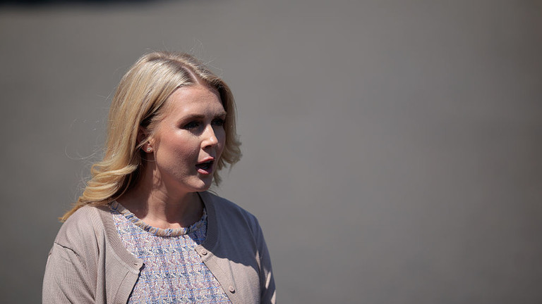 Thư ký báo chí Nhà Trắng Karoline Leavitt đưa ra phản ứng về lãnh đạo Ukraine. Ảnh: Getty.