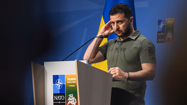 Tổng thống Ukraine Volodymyr Zelensky. Ảnh: Getty.