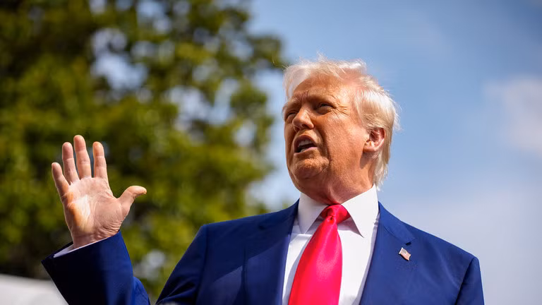 Tổng thống Mỹ Donald Trump tại Nhà Trắng, Washington, DC. ngày 3/4. Ảnh: Getty.