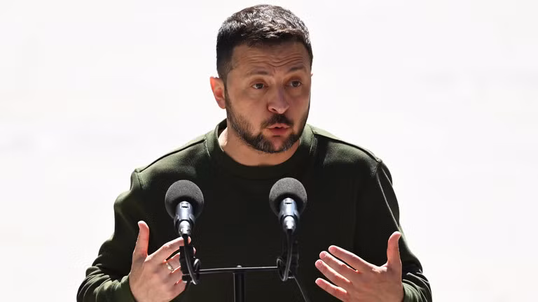 Tổng thống Ukraine Volodymyr Zelensky (Ảnh: Getty)