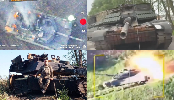 Phần lớn xe tăng Abrams của quân đội Ukraine bị phá hủy hoặc bị bắt giữ. Ảnh: MW.