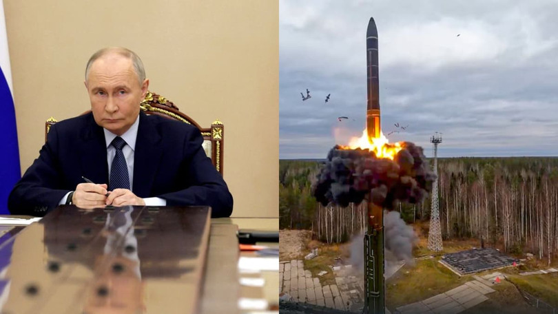 Tổng thống Nga Vladimir Putin ra lệnh tăng cường tên lửa siêu thanh Oreshnik. Ảnh: IE.