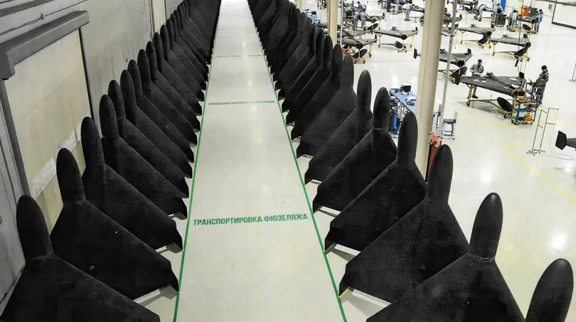 Máy bay không người lái Shahed, còn được gọi là Geran, đang được sản xuất tại Nga. Ảnh: TWZ.