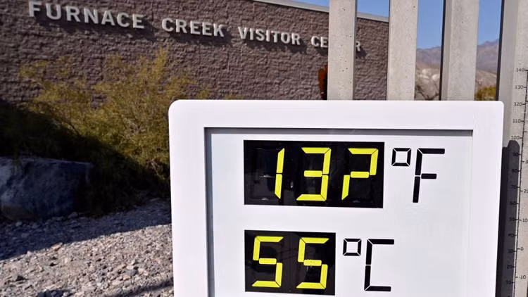 Nhiệt độ tại khu du lịch có thời điểm lên tới 55 độ C (Ảnh: OC)