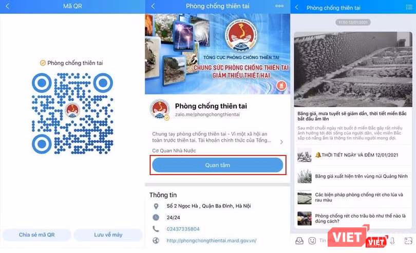 Trang Zalo "Phòng chống thiên tai". Trang Zalo "Phòng chống thiên tai".