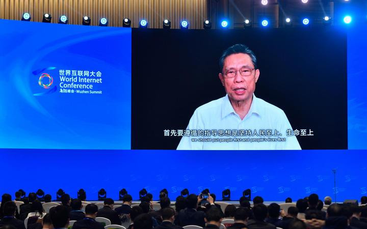 Ông Chung Nam Sơn phát biểu tại một hội thảo trực tuyến (Ảnh: Xinhua)