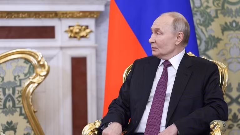 Tổng thống Nga Vladimir Putin tham dự cuộc họp với Tổng thống Belarus Alexander Lukashenko tại Điện Kremlin ở Moscow, Nga. Ảnh: Sputnik.