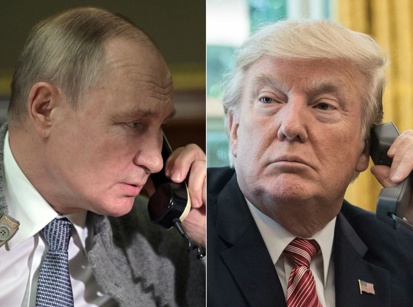 Tổng thống Nga Vladimir Putin và Tổng thống Mỹ Donald Trump. Ảnh: AFP.