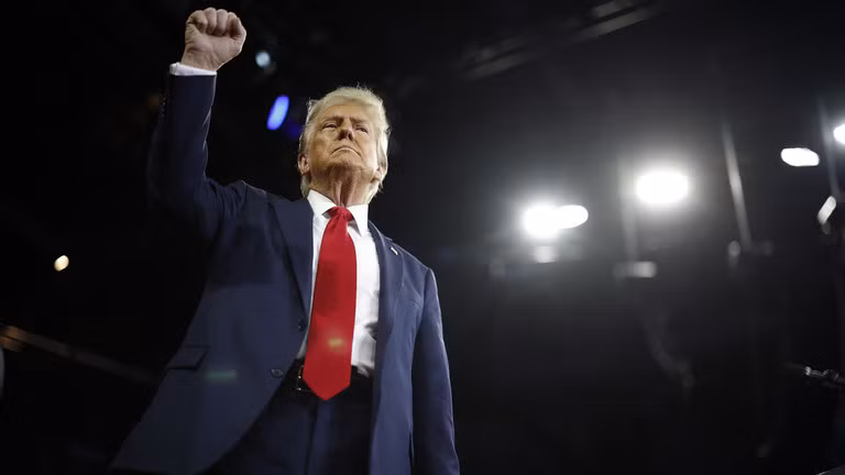 Tổng thống Mỹ Donald Trump xác nhận về ý định tranh cử nhiệm kỳ thứ ba. Ảnh: Getty.