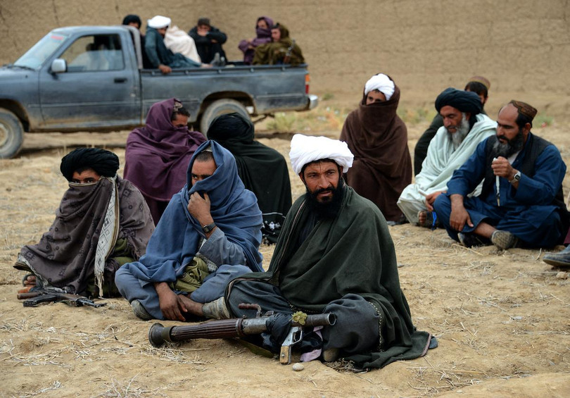 Các tay súng Taliban được chụp ở tỉnh Farah (Ảnh: AFP)