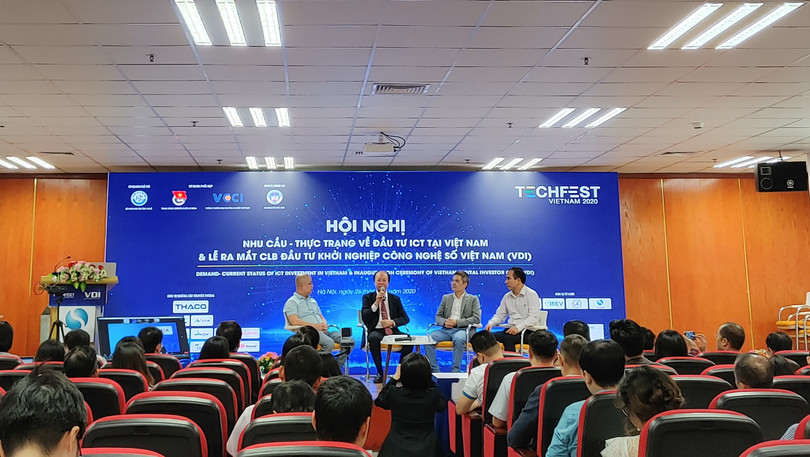 Lễ ra mắt CLB Đầu tư Khởi nghiệp Công nghệ số trong khuôn khổ TECHFEST 2020.