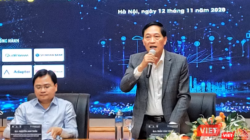 Thứ trưởng Bộ KH&amp;CN Trần Văn Tùng phát biểu tại sự kiện.