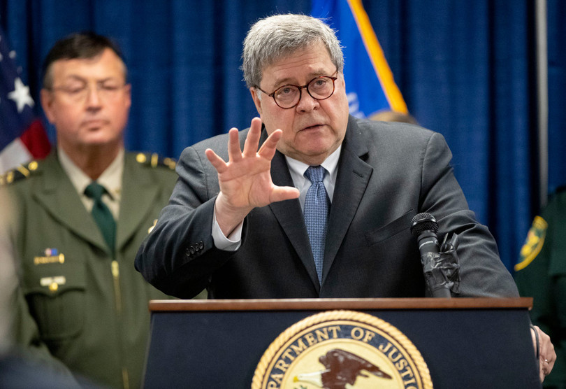 Tổng chưởng lý Mỹ Bill Barr cảnh báo về mối đe dọa từ các tập đoàn công nghệ lớn của Trung Quốc (Ảnh: Getty)