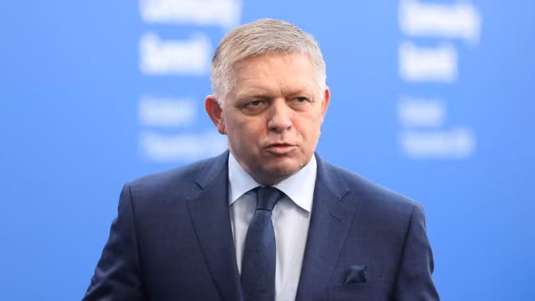 Thủ tướng Slovakia Robert Fico tại hội nghị thượng đỉnh Cộng đồng Chính trị Châu Âu tại Puskas Arena ở Budapest, Hungary, ngày 7/11/2024. Ảnh: Getty.