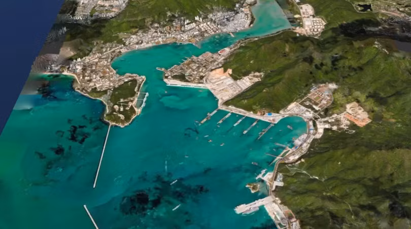 Ảnh sắc nét do vệ tinh của Vantor chụp lại. Ảnh: IE.