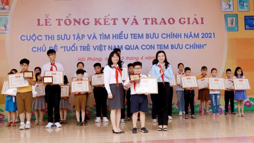 Em Lê Hoàng – học sinh lớp 4C, trường Tiểu học Võ Thị Sáu, Lê Chân, Hải Phòng - nhận giải đặc biệt.