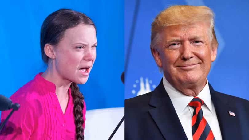 Ông Trump hứng chỉ trích sau bình luận chế giễu Thunberg trên Twitter (Ảnh: Dailywire)