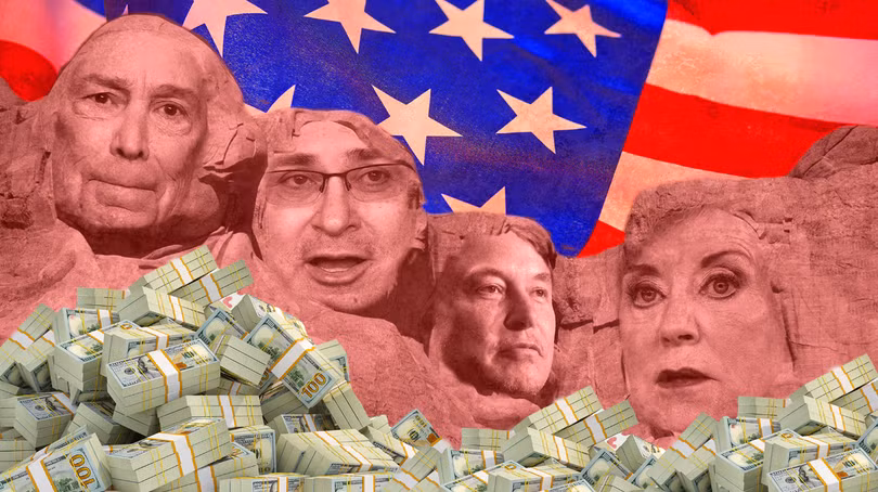 Giới gia tộc tỷ phú, giới siêu giàu ở Mỹ đổ số tiền khổng lồ cho chu kỳ bầu cử năm 2024 (Ảnh: Daily Beast)