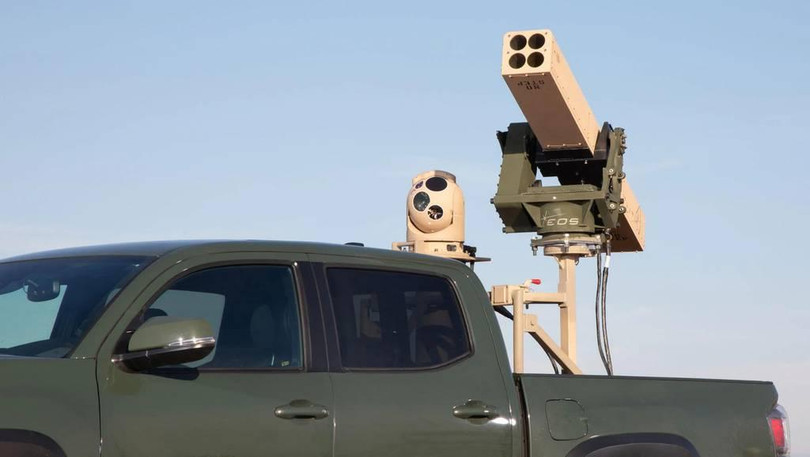 Vampire có thể biến xe bán tải thành hệ thống phóng tên lửa cực kỳ cơ động (Ảnh: L3Harris)