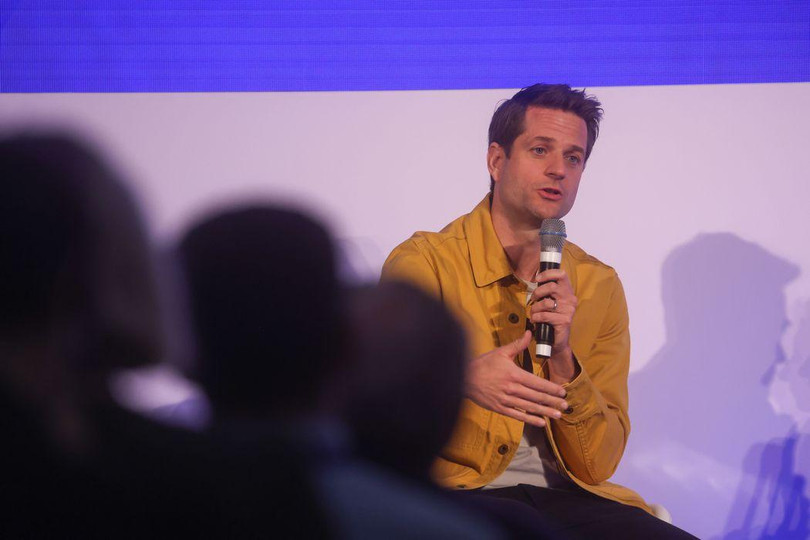 CEO Sebastian Siemiatkowski của Klarna, công ty được SoftBank đầu tư ở thời điểm nó được định giá cao hơn nhiều so với hiện tại (Ảnh: Bloomberg)