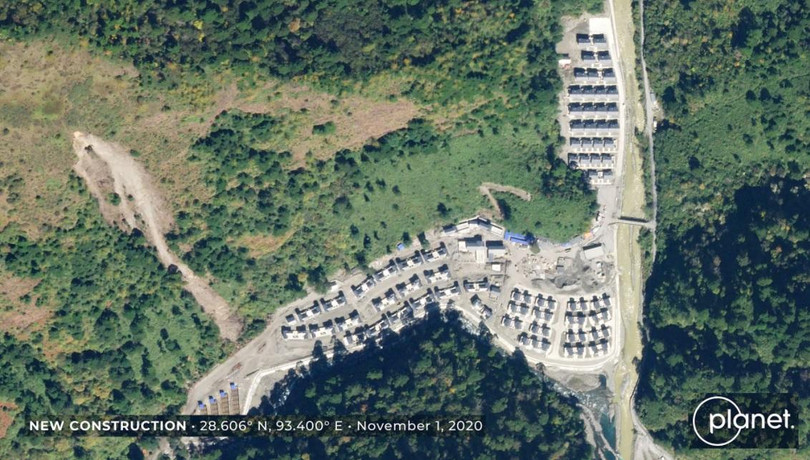 Hình ảnh ngôi làng mà Trung Quốc xây dựng trong lãnh thổ của bang Arunachal Pradesh của Ấn Độ (Ảnh: NDTV) Hình ảnh ngôi làng mà Trung Quốc xây dựng trong lãnh thổ của bang Arunachal Pradesh của Ấn Độ (Ảnh: NDTV)