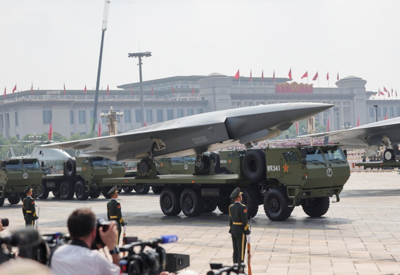 Các loại UAV hiện đại xuất hiện trong cuộc duyệt binh ngày 3/9 ở Trung Quốc. Ảnh: Reuters.