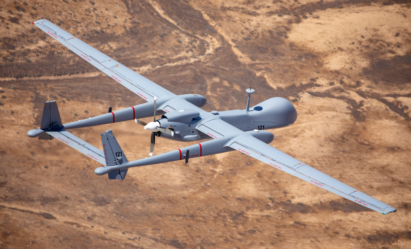 Mẫu UAV Heron do Israel sản xuất. Ảnh: Aerospace.