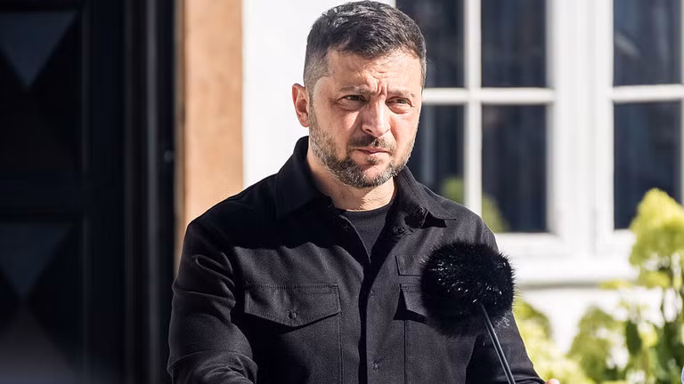 Tổng thống Ukraine Volodymyr Zelensky tại Đan Mạch hôm 3/9. ảnh: Getty.